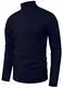 Sailwind Herren Strickpullover Rollkragenpullover Gedrehter Lässig Weich Pullover Für Männer (Marineblau, M)