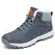 Mishansha Winterstiefel Herren Warm Gefüttert Winterschuhe Damen Trekking Stiefel Winter Outdoor Boots Rutschfest Schneestiefel Blau 43 EU