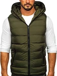 BOLF Herren Weste mit Kapuze Style J.Style MY88 [4D4] Khaki (1U1)