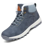 Mishansha Winterschuhe Herren Damen Winterstiefel Winterboots Wanderschuhe Schneestiefel Dunkelblau