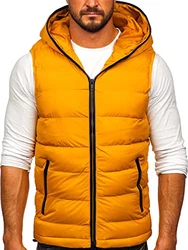 BOLF Herren Weste mit Kapuze Style J.Style MY88 [4D4] Camel (1U1)