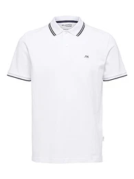 SELETED HOMME Men's SLHDANTE Sport SS POLO W NOOS T-Shirt, Bright White, M