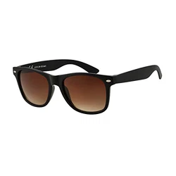 La Optica B.L.M. Sonnenbrille UV400 CAT 3 Retro Vintage Nerd Schwarz/Braun
