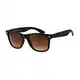 La Optica B.L.M. Sonnenbrille Herren Retro Verlaufsglas UV 400 CAT 3 CE Damen Nerd Sport - Matt Schwarz (Gläser: Braun Gradient)