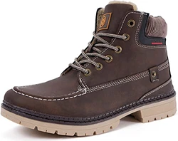 Gaatpot Herren Winterschuhe Schneestiefel Kurzschaft DunkelBraun