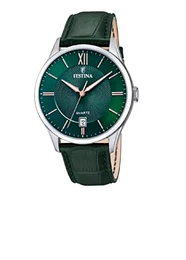 Herren Analog Quarz Uhr mit Leder Armband F20426/7