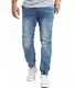 Rock Creek Herren Jeans Tapered Fit Stretch Jeans Männerhose Herrenjeans Denim Hosen Herrenhose Joggerjeans Stonewashed RC-2184 Blau W32 L32