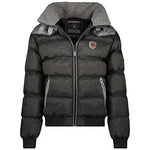 Geographical Norway Winterjacke Designer Herren Stepp Jacke [GeNo-31] Schwarz/dunkel Grau