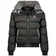 Geographical Norway warme Winterjacke Designer Herren Winter Stepp Jacke (M, Schwarz/dunkel Grau)