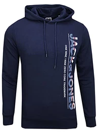 Herren Kapuzenpullover Sweat Hoodie, Blau/Navy Blazer, M