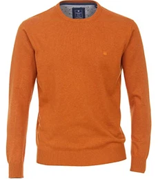 - Herren Pullover mit Rundhals-Ausschnitt (500), Größe:M, Farbe:Orange (403)