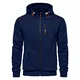 CTU Herren-Kapuzenpullover mit Reißverschluss, langärmelig, Fleece, Sweatshirts für Herren, S-3XL, navy, M
