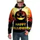 Generic Mann-Sweatshirt, das Langarm-Halloween-Pullover-Oberteil näht Herren Strickjacke