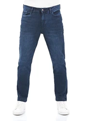 Riverso Herren Jeans Hose RIVChris Straight Fit Jeanshose Dark Blue Denim