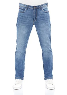 Riverso Herren Jeans Hose RIVChris Straight Fit Jeanshose Middle Blue Denim