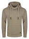 riverso Herren Kapuzenpullover RIVNiklas Pullover Sweatshirt Hoodie Kapuze Kängurutaschen Cross-Over-Kragen Regular Einfarbig Baumwolle Beige M, Größe:M, Farbe:Cobblestone Beige