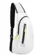 PivotWing Sling Bag Brusttasche Herren Kleiner Rucksack Damen Shoulder Crossbody Crossover Bag Mini Rucksack Klein Schultertasche Brust Tasche Rucksäcke Sporttasche Umhängetaschen Crossbag, Weiß