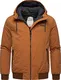 Ragwear Herren Winterjacke mit Kapuze Maddy Cinnamon Gr. M