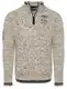 Carisma Strickpullover für Herren ? Herren Troyer mit Stickerei ? Angenehmer Regular Fit Pullover für Büro und Freizeit 7804 BEIGE XXL