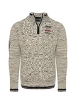Carisma Strickpullover für Herren Troyer mit Stickerei 7804 BEIGE