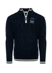 Carisma Strickpullover für Herren Troyer mit Stickerei 7804 Navy