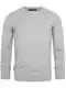 Indicode Herren Gamal Strickpullover aus 80% Baumwolle   Pullover O-Neck Pulli Männer Lt Grey Mix M