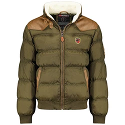 Geographical Norway Winterjacke Designer Herren Stepp Jacke [GeNo-31] khaki