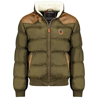 Geographical Norway Winterjacke Designer Herren Stepp Jacke [GeNo-31] khaki
