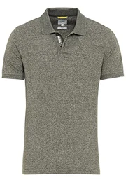Herren Kurzarm Poloshirt Regular Fit aus nachhaltigem Baumwollmix in Blau, Dunkelgrau, Grau und Grün Grün Menswear-M