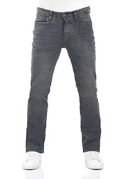 Herren Jeans Hose RIVFalko Bootcut Jeanshose Basic Baumwolle Denim Stretch Grau w32, Farbe:Grey Denim (G121), Größe:32W / 32L