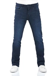 Herren Jeans Hose RIVFalko Bootcut Jeanshose Basic Baumwolle Denim Stretch Blau w32, Farbe:Dark Blue Denim (D233), Größe:32W / 32L