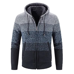 Herren Jacke Fleece Strickjacke Strickfleece Outdoor Sweatshirt Jacke Herren üBergangsjacke Herren MäNtel FüR MäNner Fleece Jacket for Hiking Running Outdoor Sports