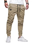 JMIERR Herren Chino Cargo Hose Jogginghose Khaki