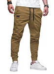 JMIERR Herren Chino Cargo Hose Jogginghose Khaki