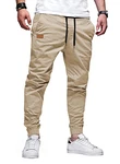JMIERR Herren Chino Cargo Hose Jogginghose Aprikose