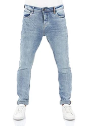 Riverso Herren Jeans Hose RIVToni Tapered Fit Jeanshose Light Blue Denim