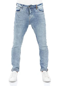 Riverso Herren Jeans Hose RIVToni Tapered Fit Jeanshose Light Blue Denim
