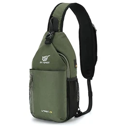URBAN X6 Brusttasche Herren Klein Wasserfest Sling Schulter Bag Crossbody Pack Umhängetasche zum Wandern Outdoor Reise