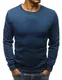 LEGRANCE - Sweatshirt für Herren   Sweatshirt Pullover Langarmshirt Basic Größe: M   Blau Sweatshirt