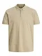 JACK & JONES Herren JPRBLASCOTT Zip SS Polo SN Poloshirt, White Pepper, M