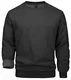 MAGCOMSEN Herren Classics Pullover Baumwolle Crewneck Sweatshirt Warm Sport Shirts Herren Basic Rundhalsausschnitt Laufshirt Fleece Outdoor Pulli Gefüttert Arbeitsshirt Schwarz M