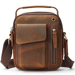 BAIGIO Umhängetasche Herren Leder Schultertasche Vintage Crossbody Bag Messenger Herrentasche 