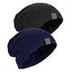 Kungber Slouch Beanie Mütze Herren Wintermütze Strickmütze, Warme Unisex mützen mit Teddyfleece für Damen (Naval+Schwarz)
