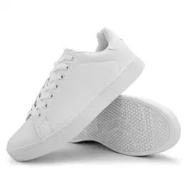 Herrenmode Leichte Turnschuhe lässige Wanderschuhe Uniform Schuhe,Weiß EU 41