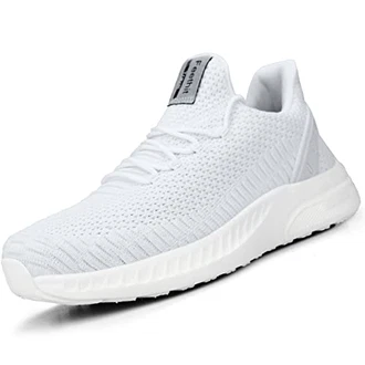 Feethit Turnschuhe Herren Laufschuhe Sportschuhe Sneaker Weiß