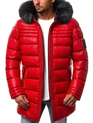 OZONEE Herren Winterjacke Jacke Parka Funktionsparka Wintermantel (777) ROT (777/4443K)