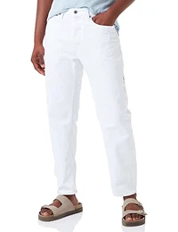 Men's Jeans-Hose, lang, White, 28/30