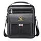 Umhängetasche Herren Schultertasche Herrentasche Klein Vintage PU Leder Crossbody Herren Tasche Umhängen Handtasche Männer für Arbeit, Schule, Alltag (schwarz 1)