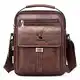 Umhängetasche Herren Schultertasche Herrentasche Klein Vintage PU Leder Crossbody Herren Tasche Umhängen Handtasche Männer für Arbeit, Schule, Alltag (braun 1)