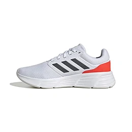 Herren Galaxy 6 Sneakers, Ftwr White/Grey Five/Solar Red, 43 1/3 EU